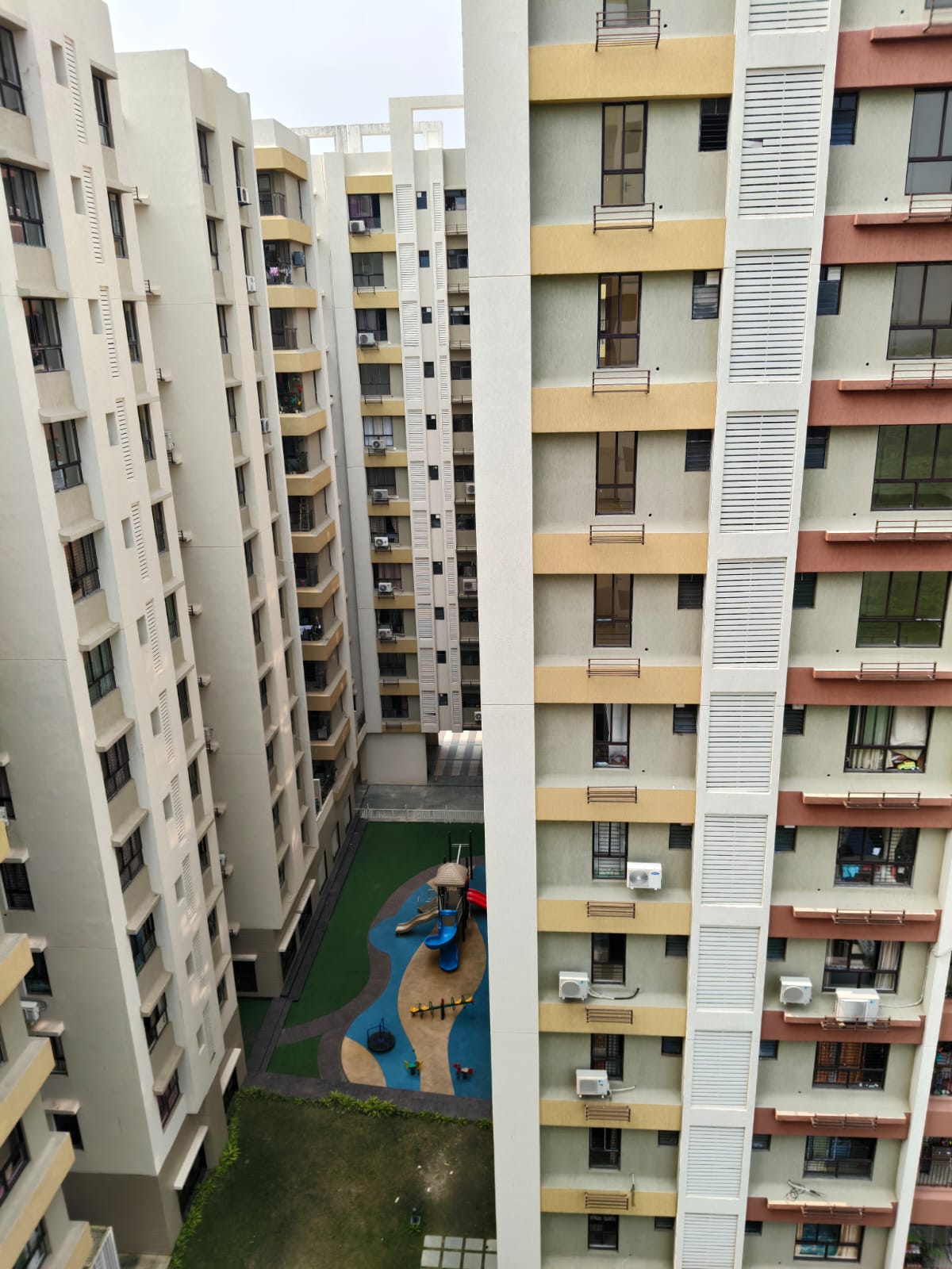 Sunlit 2BHK apartment building in New Town